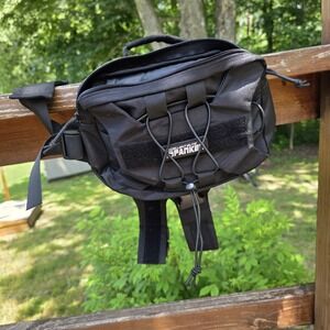 Spanker Tactical Dog Vest Black‎ Harness Approx 11x11 Carrying Pockets